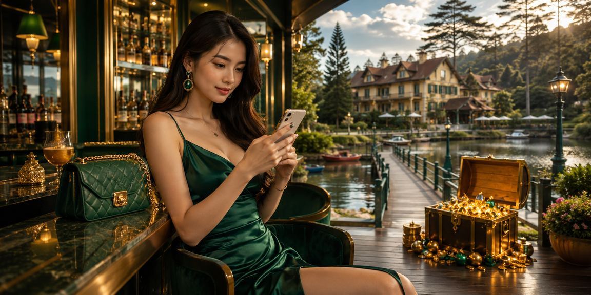 Người dùng Đà Lạt chơi slot game trên điện thoại buổi tối