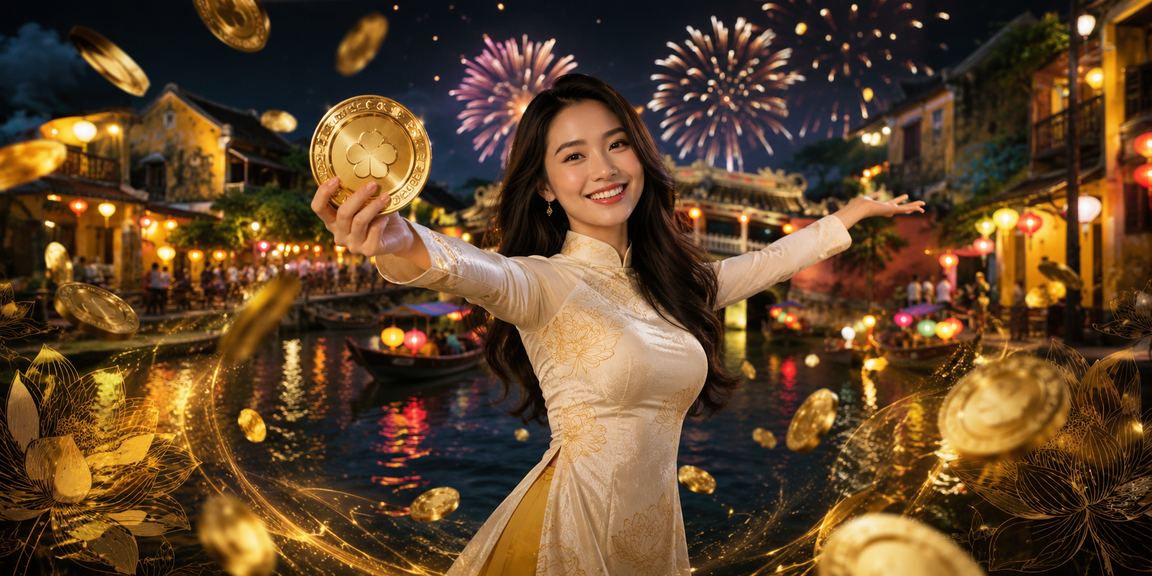 Người chơi bài tại chợ đêm Hội An thưởng thức không khí casino