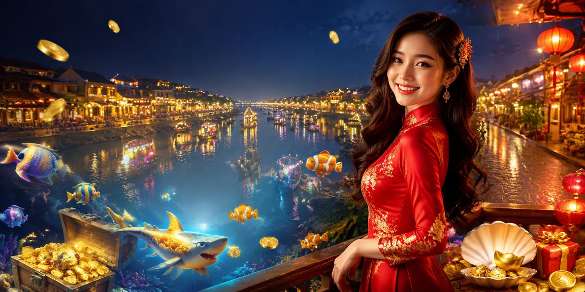 Không khí cá cược và lễ hội Tết tại Hội An với đèn lồng rực rỡ