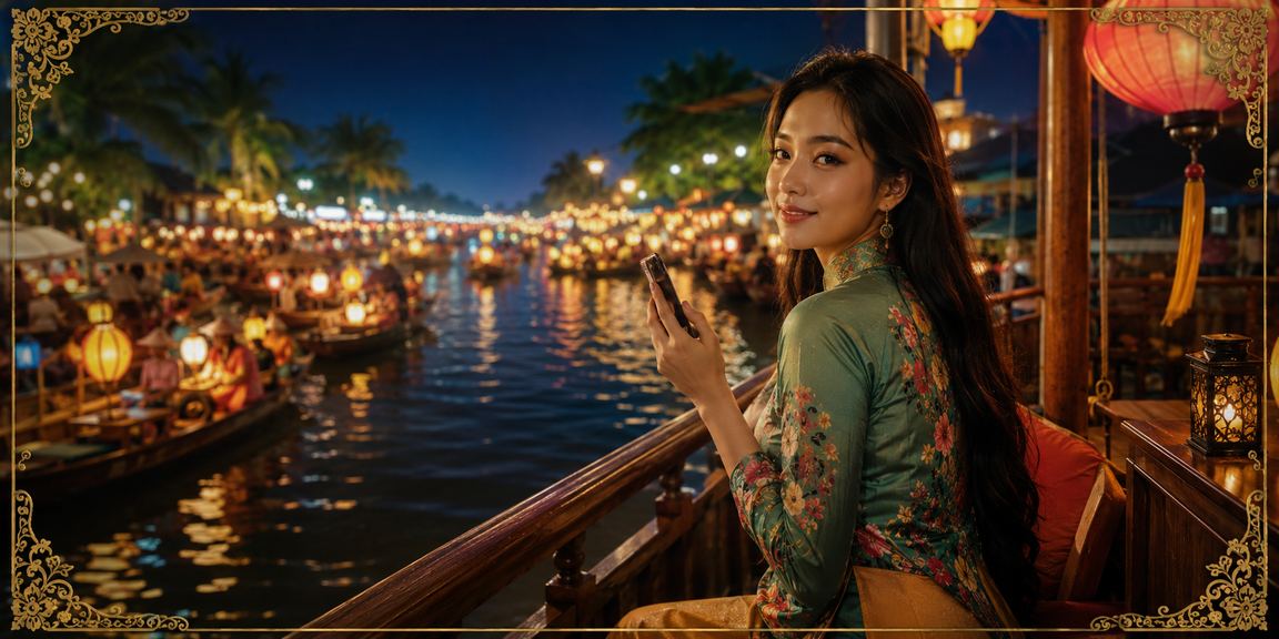 Không khí chơi Baccarat trong lễ hội vùng Mekong